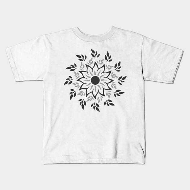 Face Mask Flower 12 Kids T-Shirt by SanTees